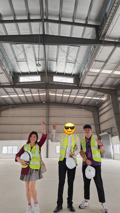 Factory site reference with industrial frontage