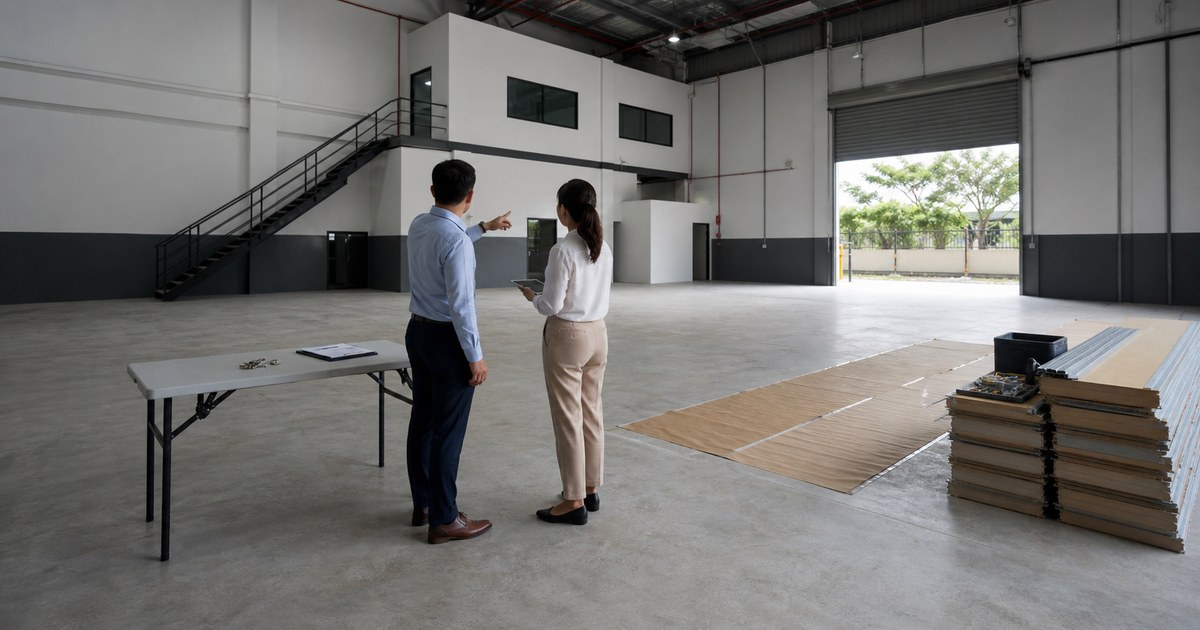 Warehouse tenant reviewing lease costs, fit-out plans and reinstatement obligations